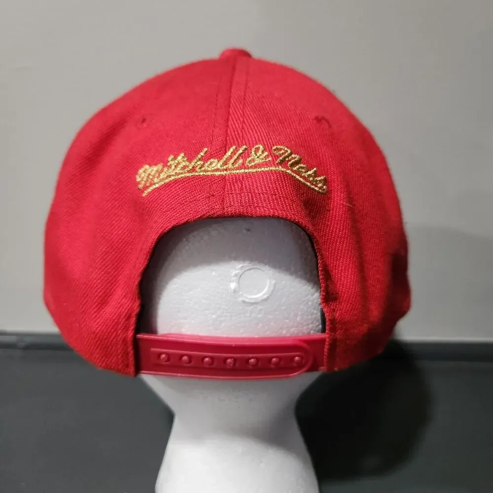 Chicago Bulls NBA Basketball 50th‎ Anniversary Mitchell & Ness Snapback Hat Cap